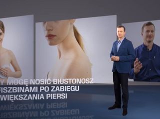 Implanty piersi a biustonosz z fiszbinami